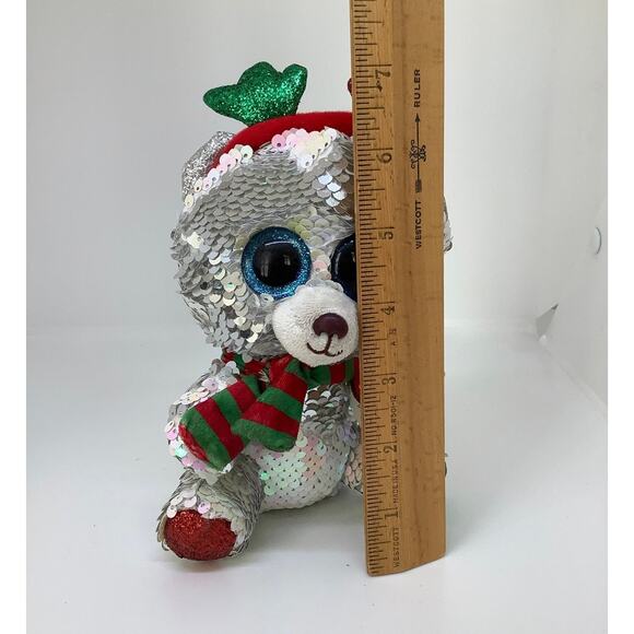 flippable TY mistletoe plush 7" tall plush toy stuffed animal  doll NEW - Picture 10 of 10